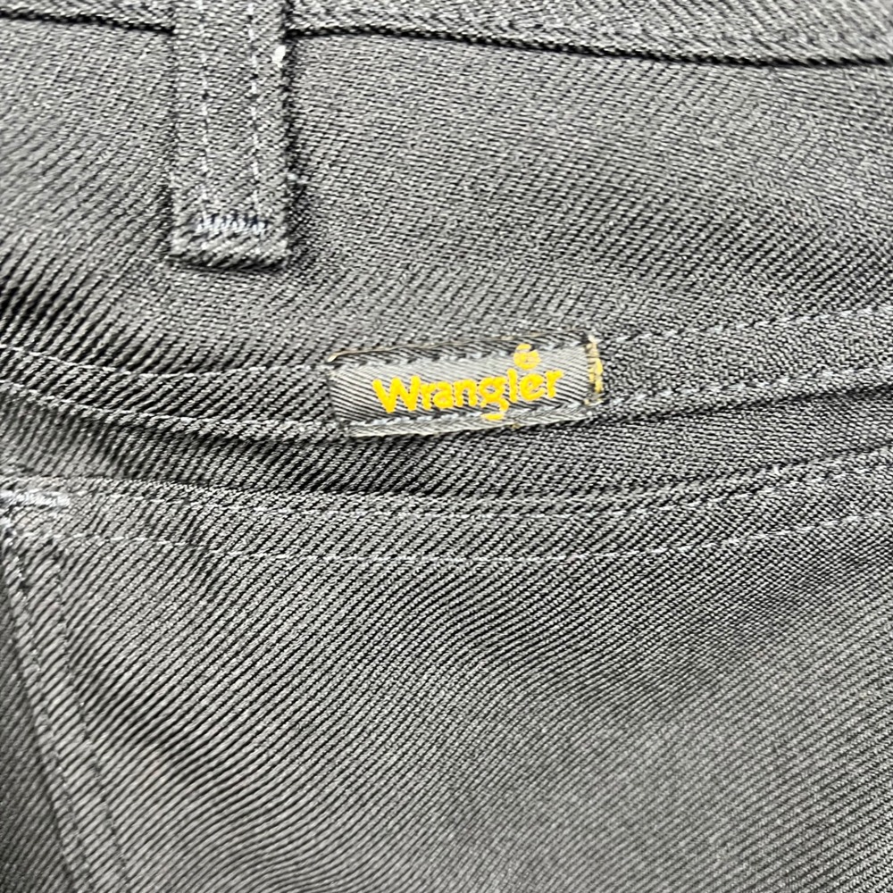 Wrangler Wrancher Dress Jeans Mens 30 Black Fits 30x27 Bootcut Twill - Picture 12 of 14